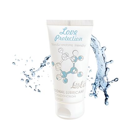 Увлажняющий лубрикант на водной основе Love Protection - 50 мл.